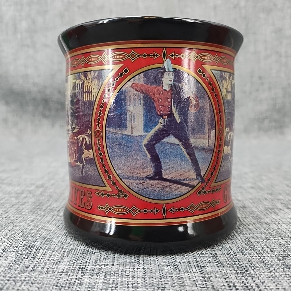 NOS VTG Set Of 2 Enesco Currier & Ives Firefighters Mug Museum Of New York City - Picture 7 of 13